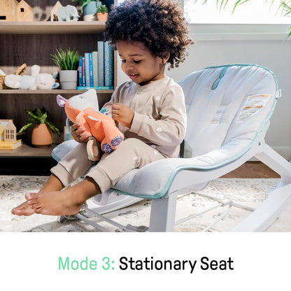 Ingenuity Keep Cozy 3-in-1 Rocker and Bouncer – Multi-Functional Infant to Toddler Chair for Minimalist Nurseries