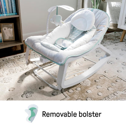 Ingenuity Keep Cozy 3-in-1 Rocker and Bouncer – Multi-Functional Infant to Toddler Chair for Minimalist Nurseries