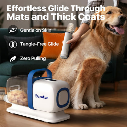 integrated deshedding brush attachment