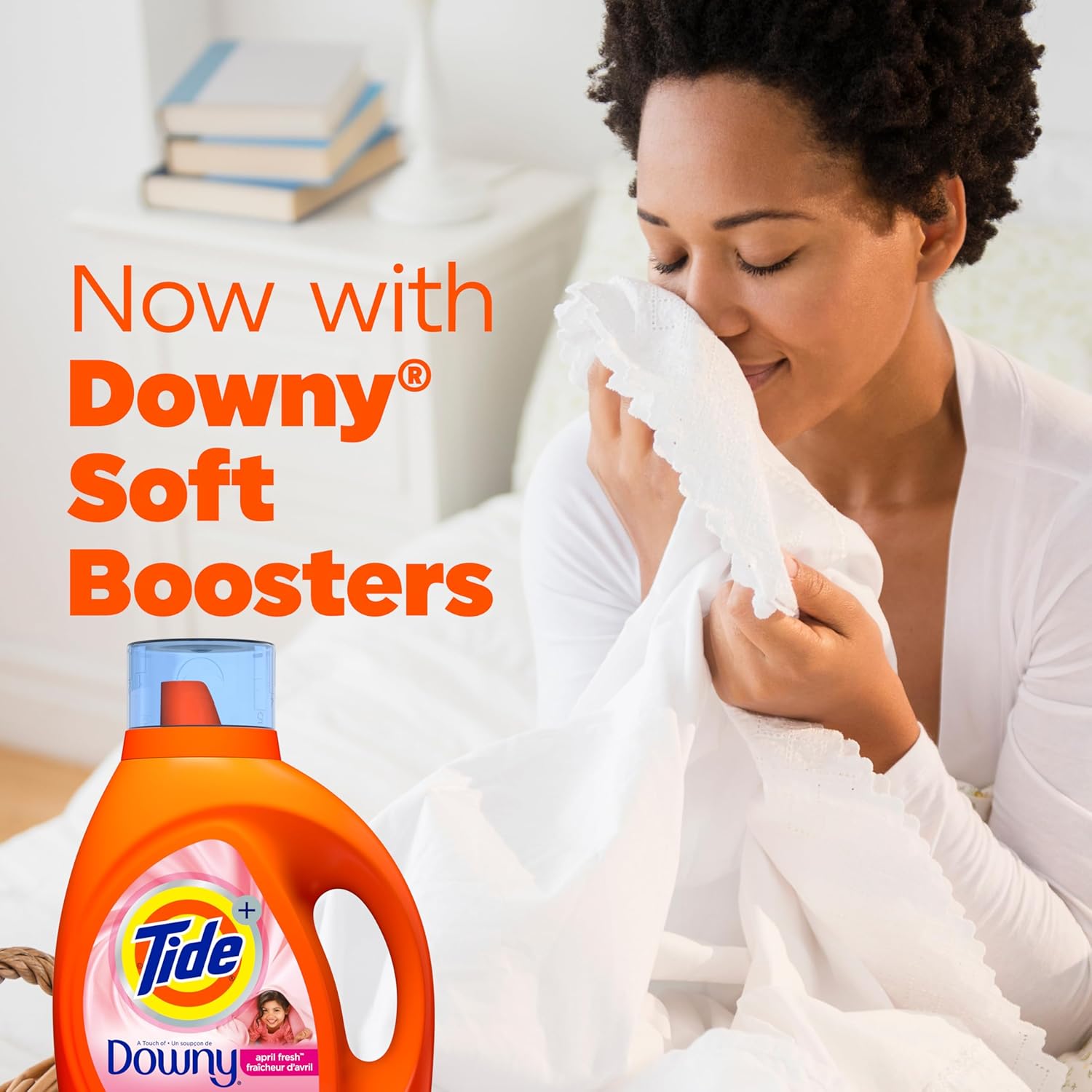 integrated downy softening ingredients for fiber comfort