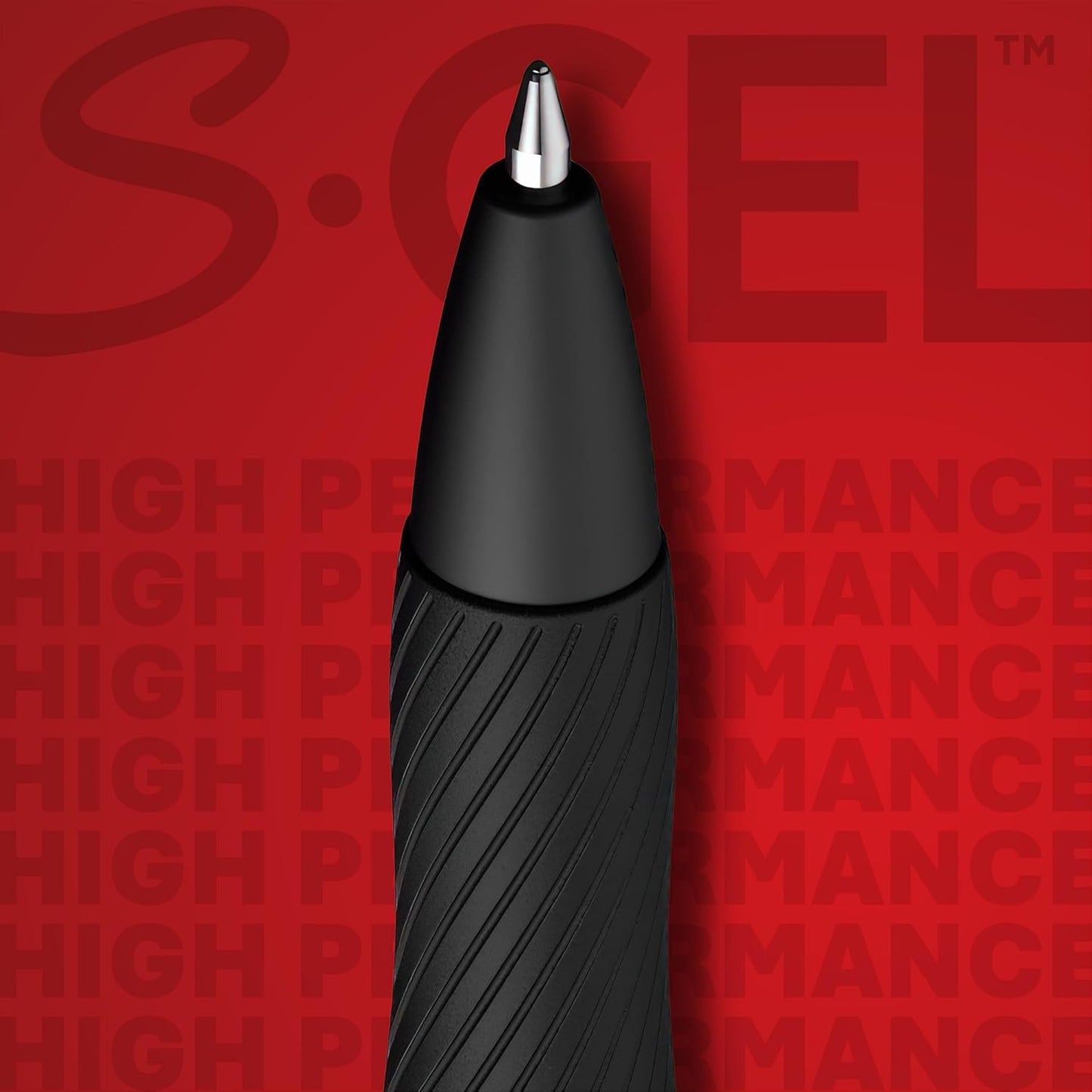 intensely bold blue gel ink in a water-based, water-resistant formula