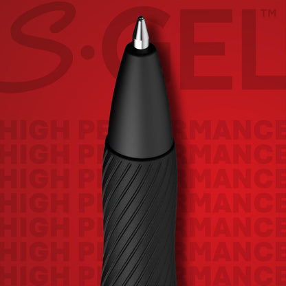 intensely bold blue gel ink in a water-based, water-resistant formula