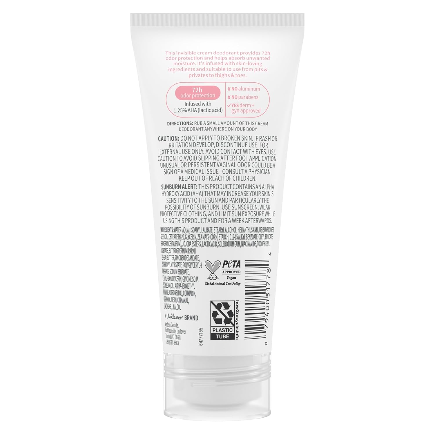 invisible, non-irritating cream safe for underarms, intimate areas, chest, thighs, and toes