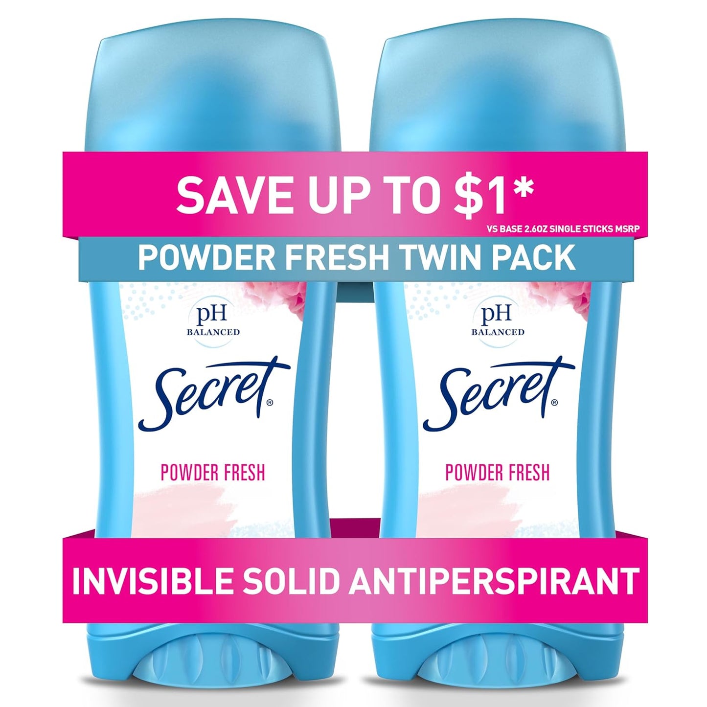 invisible solid stick format that applies dry and leaves no residue