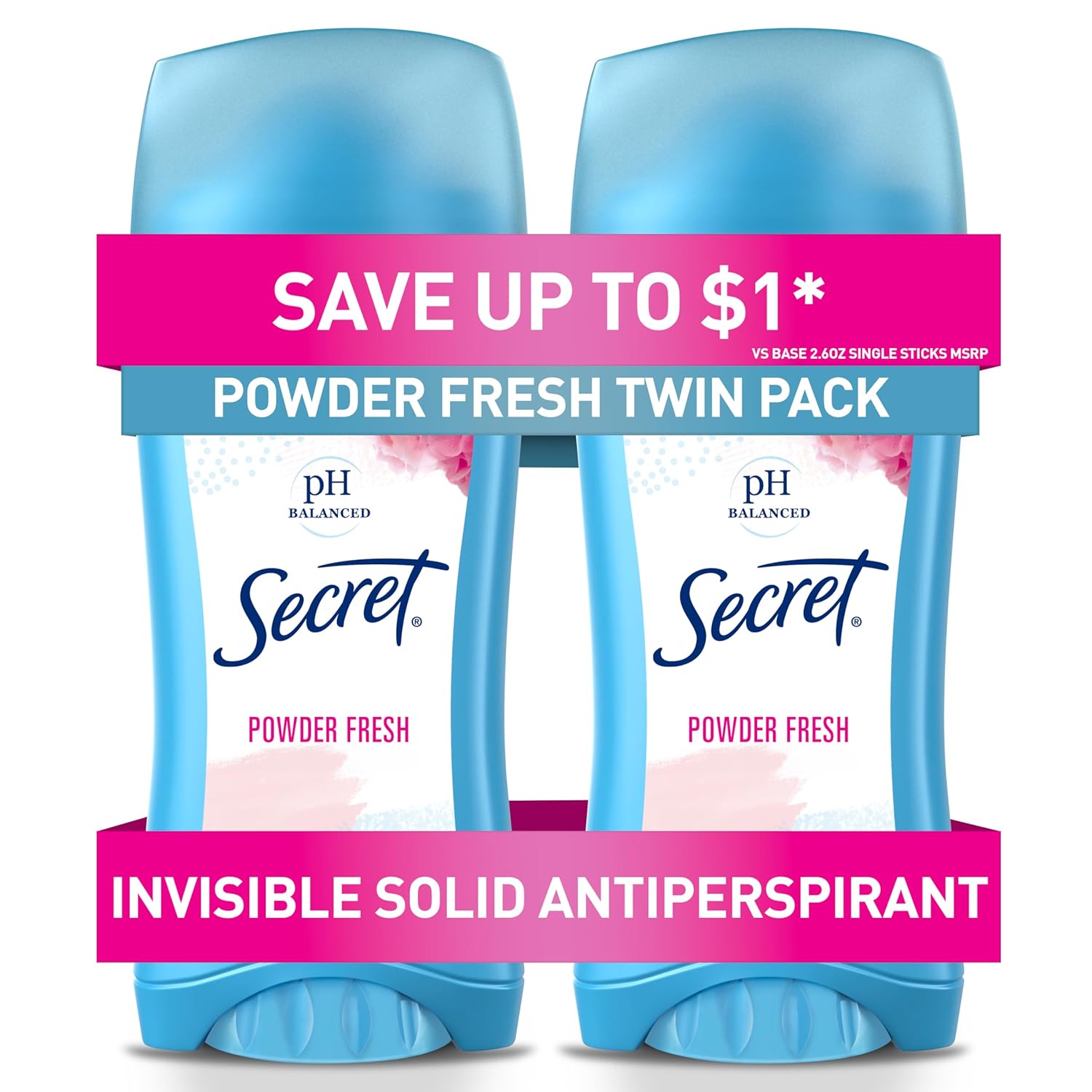 invisible solid stick format that applies dry and leaves no residue