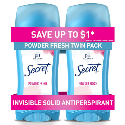 invisible solid stick format that applies dry and leaves no residue