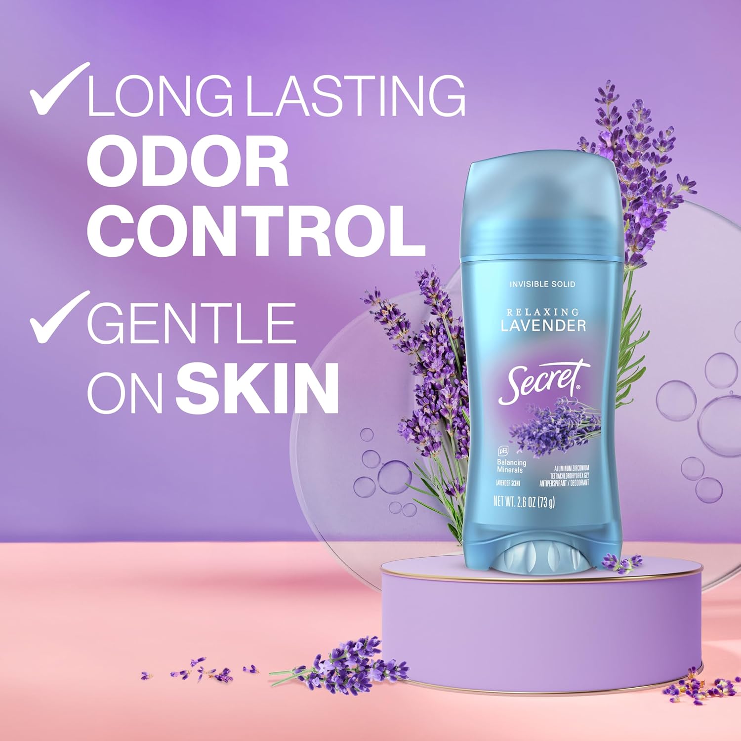 invisible solid stick that goes on smooth with no white residue