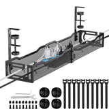 Under Desk Cable Tray 25 Inch – Declutter Friendly Cable Management for Co-Working Nook