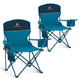 ALPHA CAMP 2-Pack Padded Camping Chair with Built-In Cooler – Comfort-First Seating for Unwinding at the Beach or Backyard