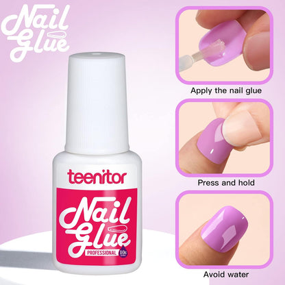 jelly adhesive tabs (120 pcs) included as a non-damaging alternative to glue