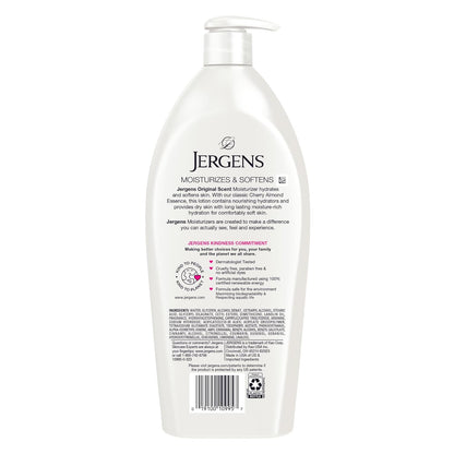 Jergens Premium Body Lotion – Elegant Cherry Almond Moisturizer with Vitamin Complex