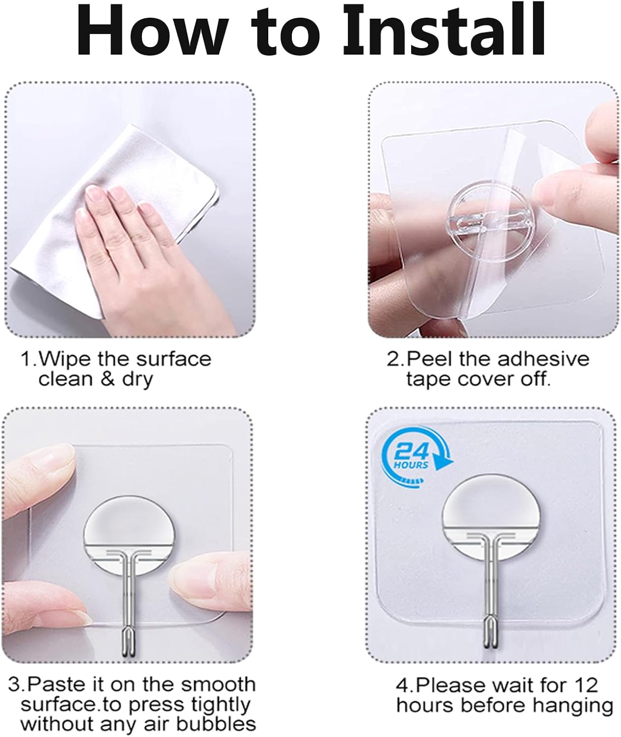 JINSHUNFA Adhesive Wall Hooks – Weatherproof Hook for Patio and Garden Shed, Heavy Duty