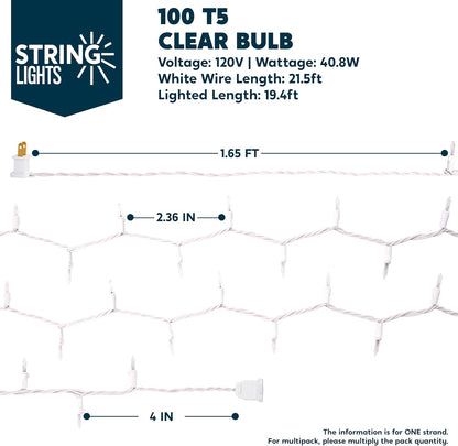 JOIEDOMI 100-Count Fairy String Lights – Thoughtful Housewarming and Birthday Gift for Her, 21.4FT Cozy Bedroom Decor