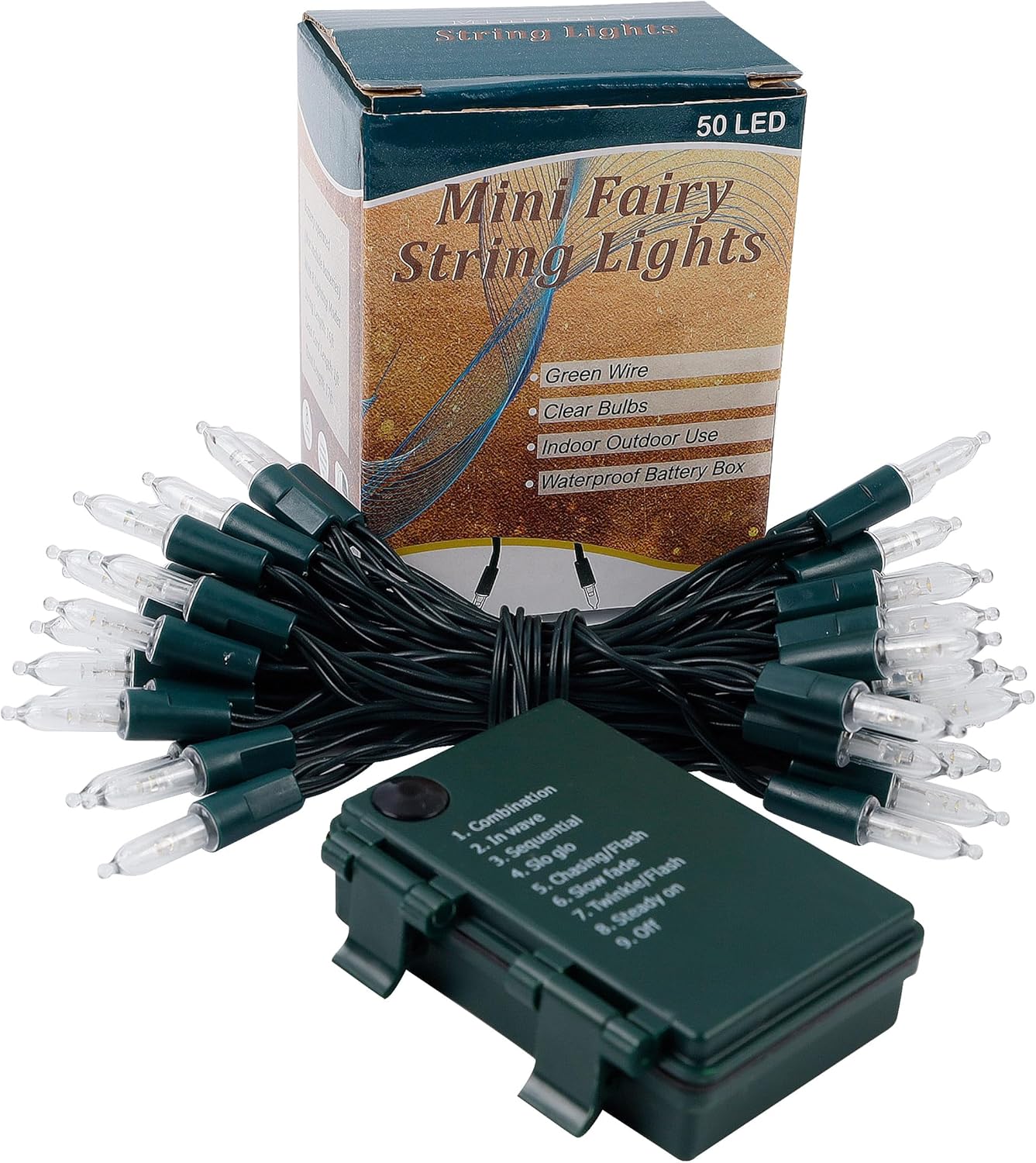 Joliyoou 16 Ft Battery Operated Fairy Lights – Warm White 2700K Mood Lighting for Apartment Patio and Gallery Wall Styling