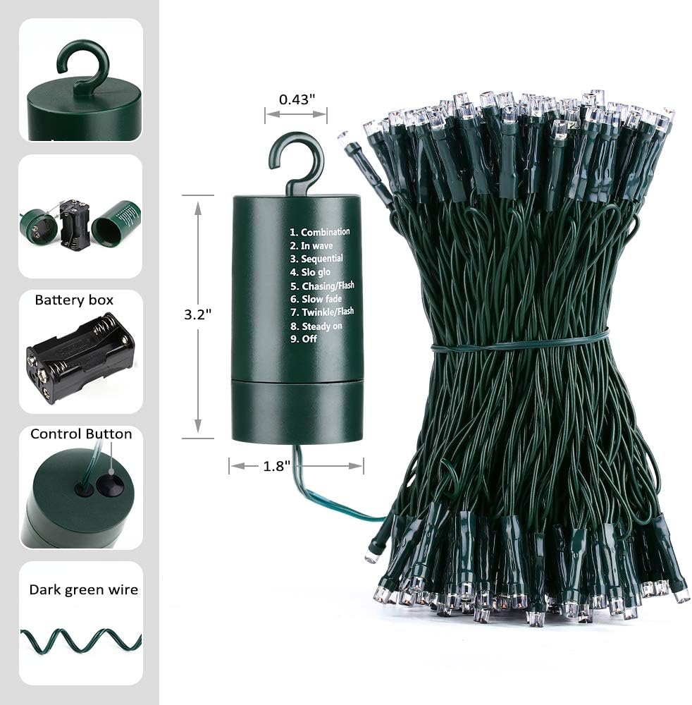 Joomer Cordless String Lights – Bedroom Ambient Lighting with 6Hr Timer and Memory Mode, 66ft 200 LED Indoor Decor