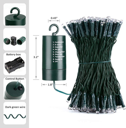 Joomer Cordless String Lights – Bedroom Ambient Lighting with 6Hr Timer and Memory Mode, 66ft 200 LED Indoor Decor