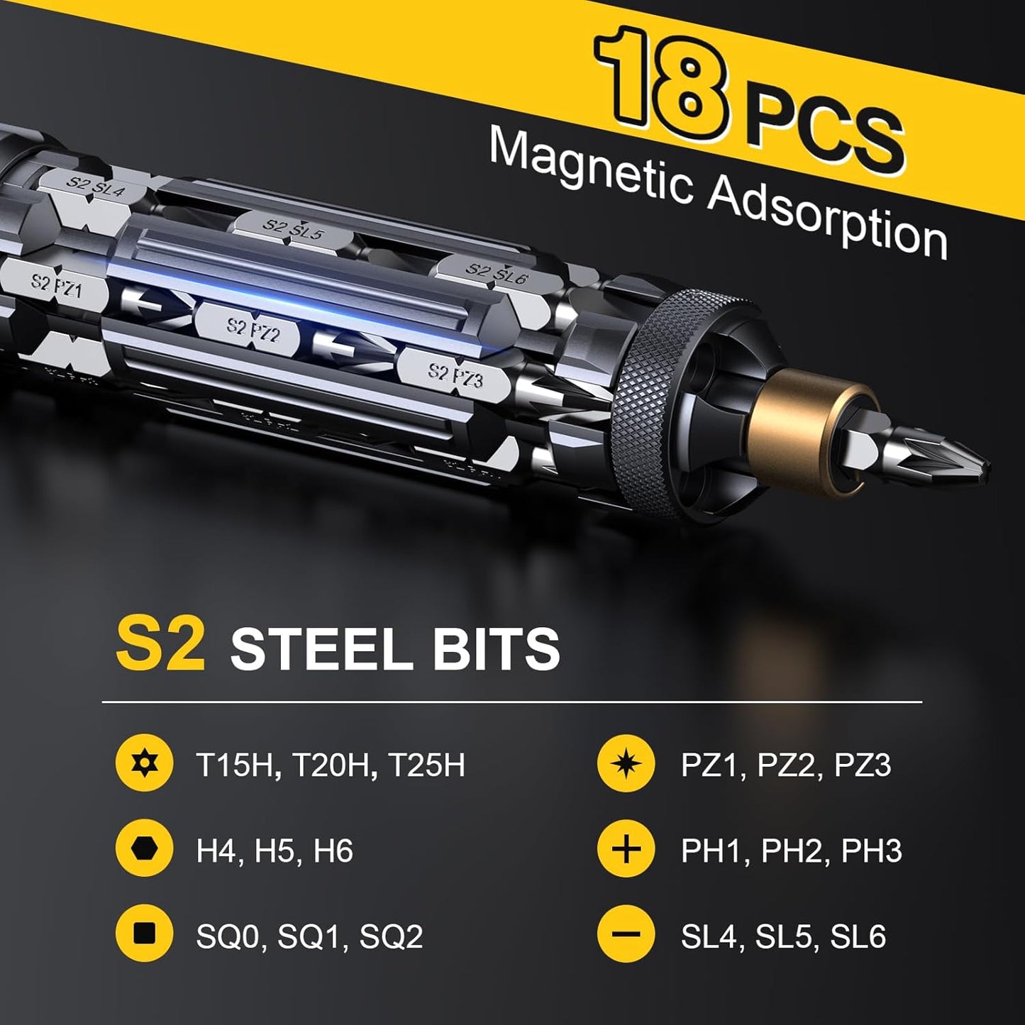 JOREST 19-in-1 Precision Screwdriver Kit – Workspace Must-Have for Laptop, Console, and Controller Repairs at the Office