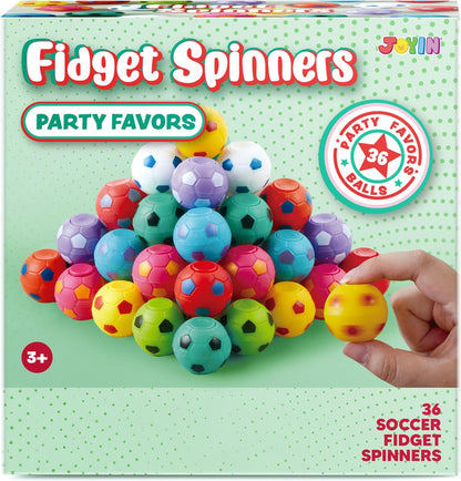 JOYIN 36-Pack Sports Fidget Spinner Gift Set – Perfect Party Favors for Kids' Birthday Celebrations