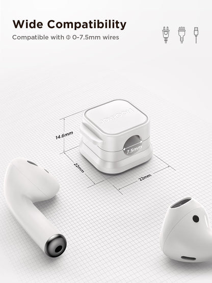 JOYROOM Magnetic Cable Clips for Clean Desk Aesthetic, No-Residue Adhesive Wire Holder