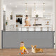 Gray - 34" Tall x 96" Wide