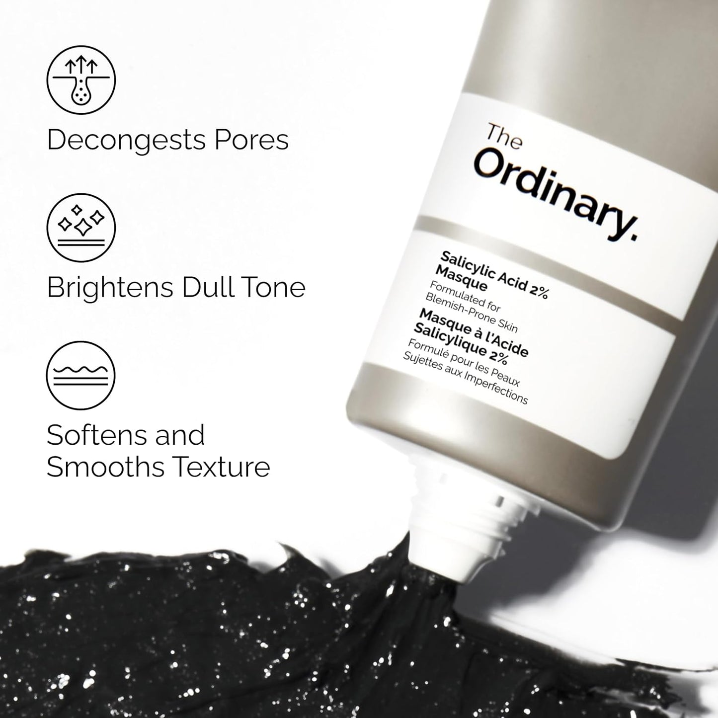 kaolin clay to draw out debris and refine skin texture