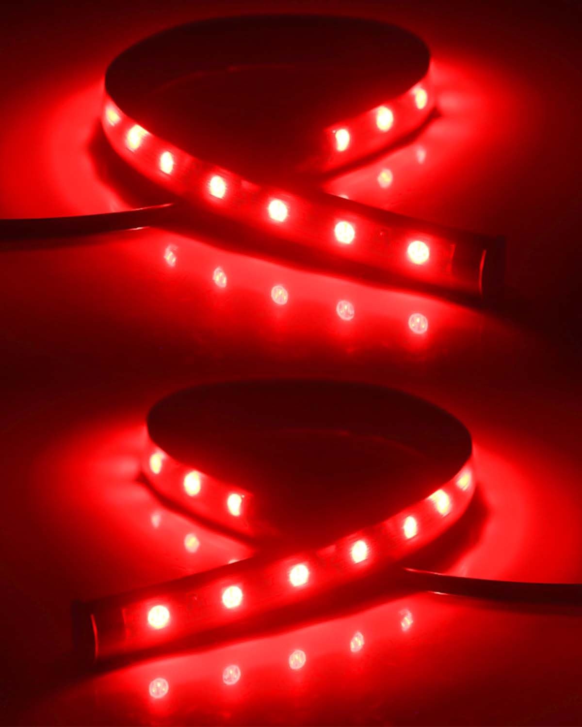 Keiurot Waterproof LED Strip Light – Open-Air Marine Deck & Vehicle Exterior Glow, 7 Color 12V 4-Pack