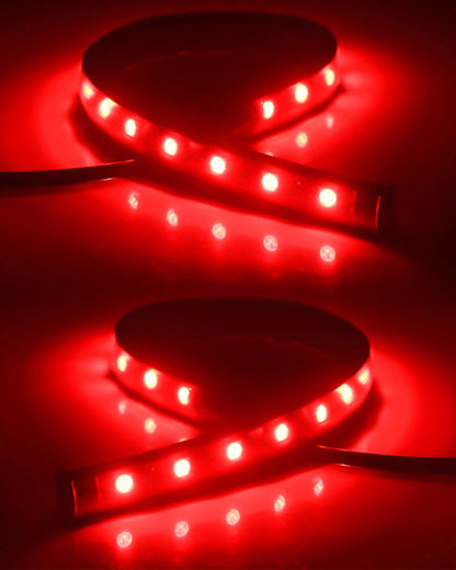 Keiurot Waterproof LED Strip Light – Open-Air Marine Deck & Vehicle Exterior Glow, 7 Color 12V 4-Pack