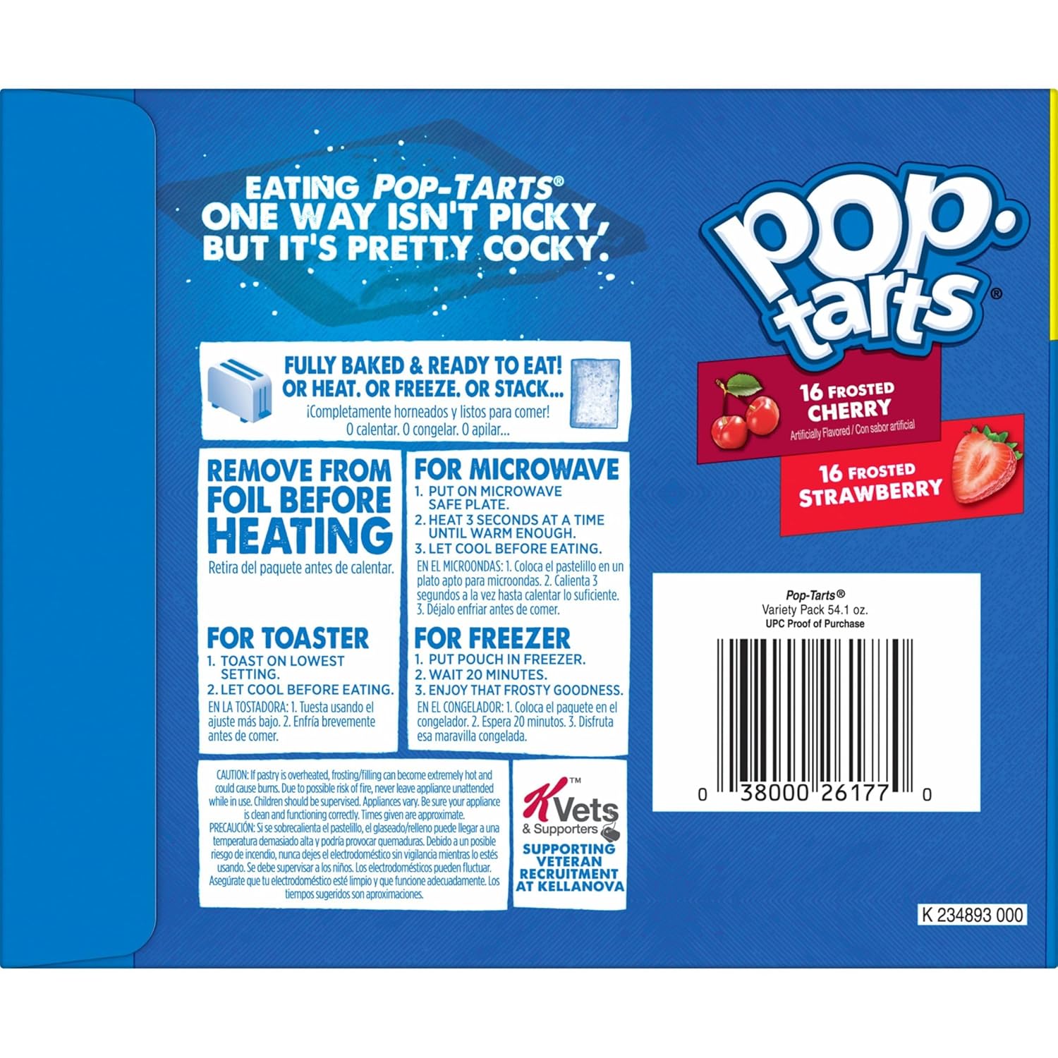 Kellogg's Pop-Tarts Variety Pack – Safe Toaster Pastry Snack for Kids' Lunchboxes and School Mornings, 32 Count