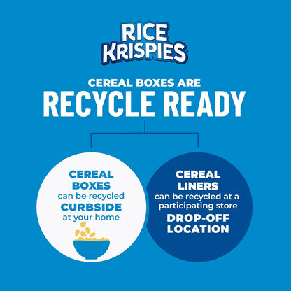 Kellogg's Rice Krispies Cereal – Family Breakfast for the Kids' Table, Big 24oz Box for Pouring with Milk
