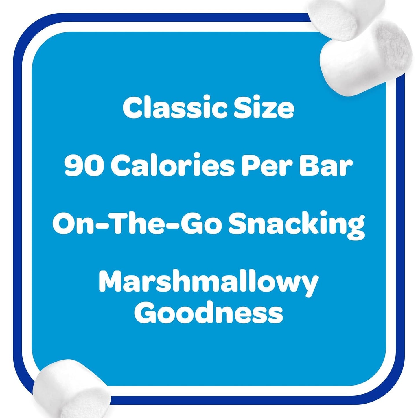 Kellogg's Rice Krispies Treats Crispy Marshmallow Squares – School Safe After-School Snack for Kids, Individually Wrapped Bars, 12.4oz