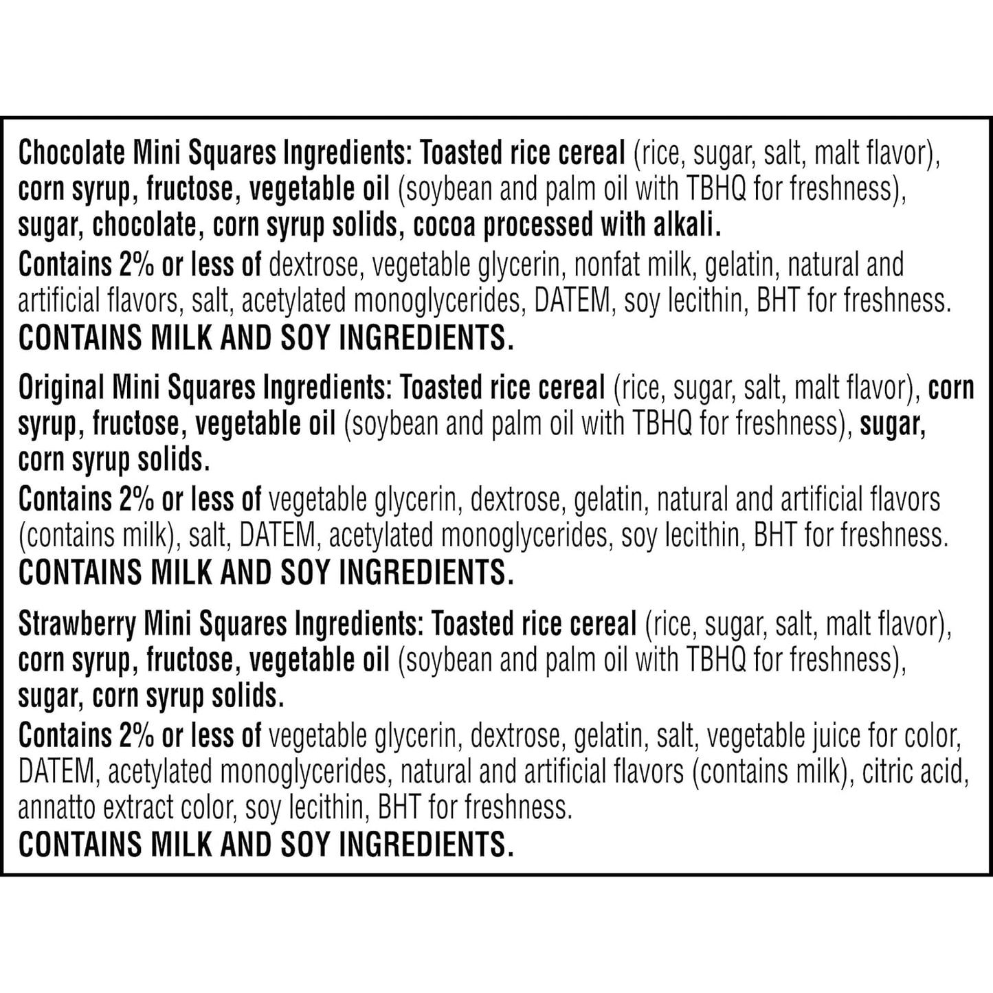 Kellogg's Rice Krispies Treats Mini Bars – After-School Snack for Kids, Chocolate Original and Strawberry, 20.1oz Box