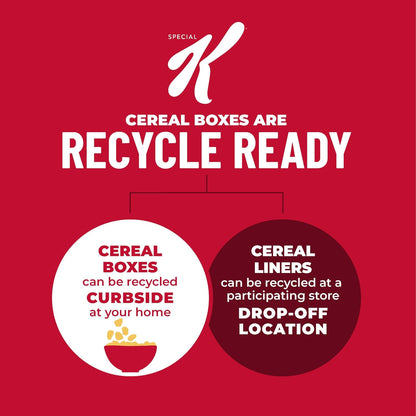 Kellogg's Special K Red Berries Cereal – Whole Grain Wellness Breakfast for the Home Pantry, Fiber-Rich Morning Bowl