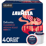 Lavazza Dolcevita Classico K-Cup Pods – Home Office Coffee for Focused Work Mornings, Medium Roast 40-Count
