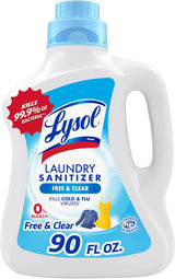 Lysol Laundry Sanitizer Additive – Self-Care Laundry Ritual Additive, Free & Clear Bacteria Remover for Fresh Sheets and Towels