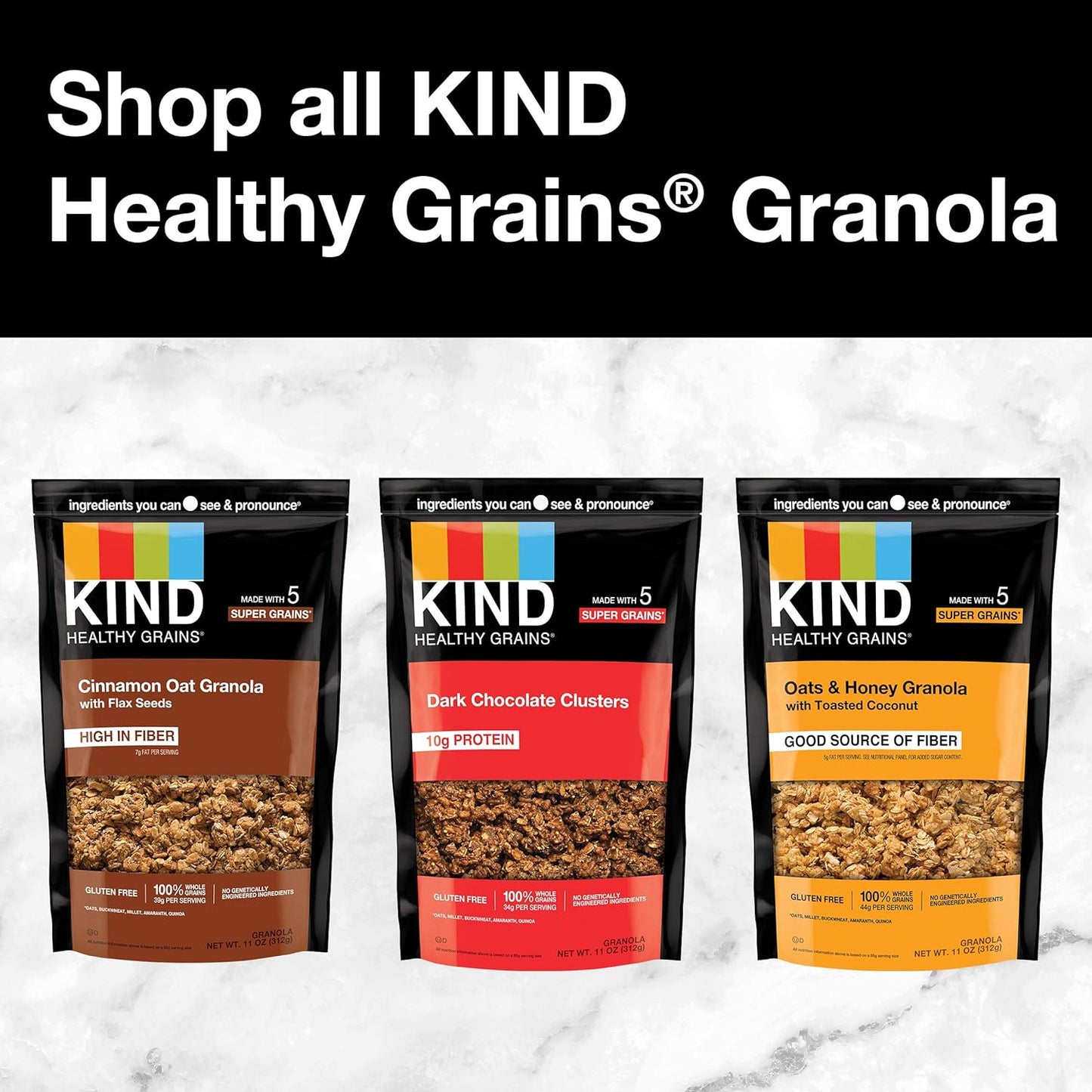 KIND Healthy Grains Peanut Butter Granola – Quick Office Snack for Mid-Morning Focus