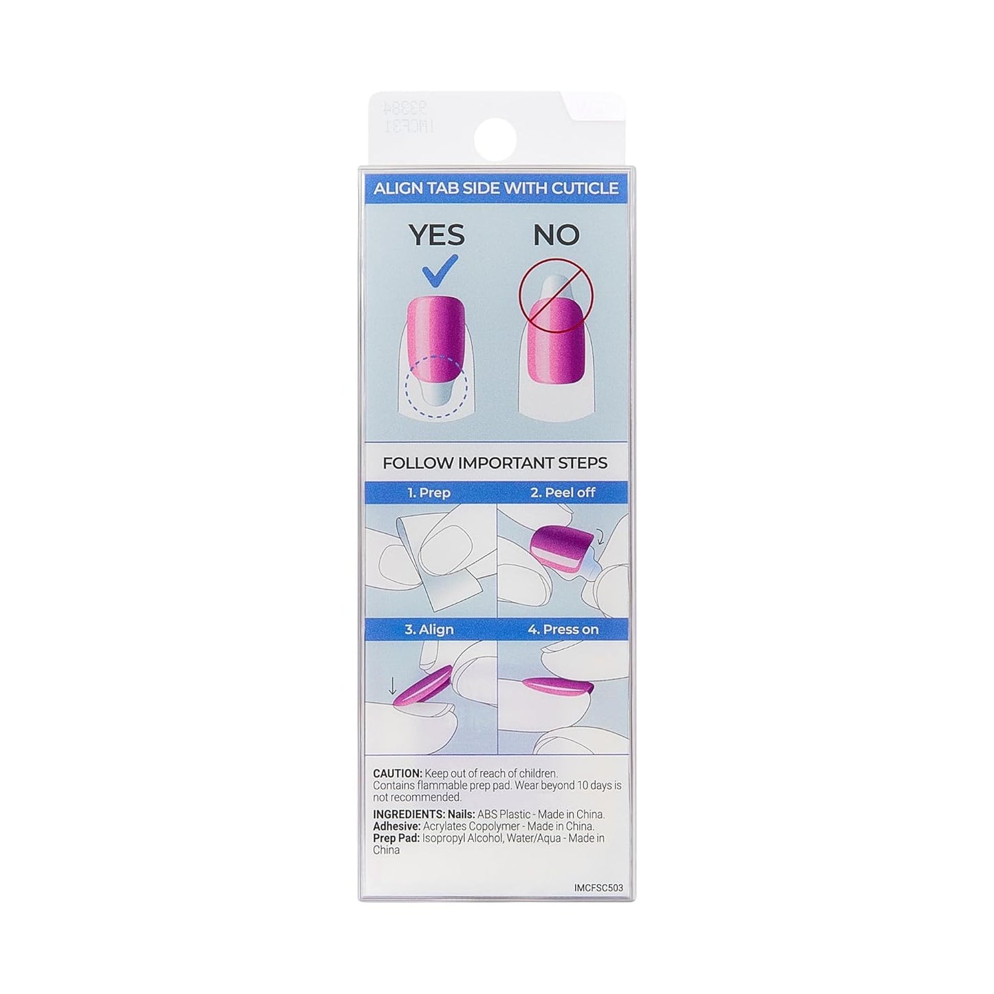KISS colorFX by imPRESS Before Hours Black Press-On Nails, Clean Short Oval Shape for Simple Routines