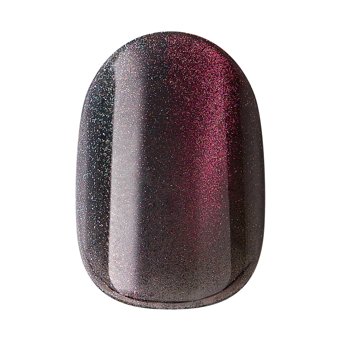 KISS colorFX by imPRESS Before Hours Black Press-On Nails, Clean Short Oval Shape for Simple Routines
