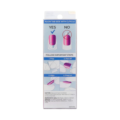 KISS imPRESS ColorFX Press On Nails – High Gloss Chrome Manicure for the Glam Connoisseur