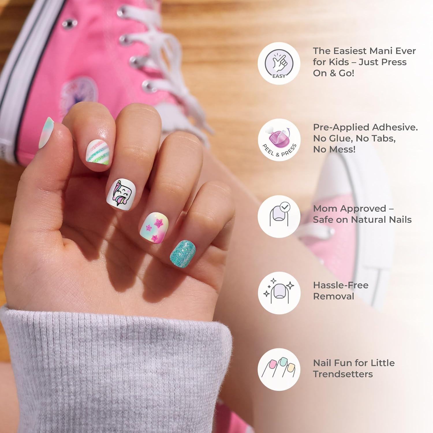 KISS imPRESS No Glue Press On Nails – Simple One Step Manicure for Effortless Everyday Glam