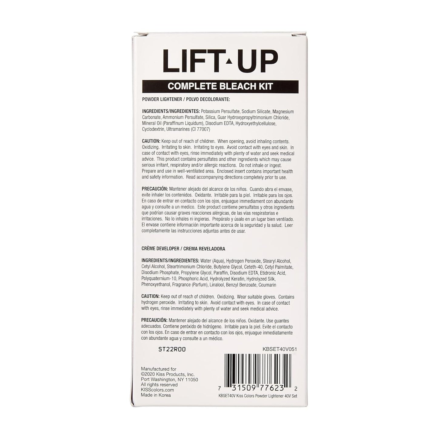 KISS Lift Up Bleach Kit – Self-Care Hair Lightening Ritual for Spa-Style At-Home Brightening