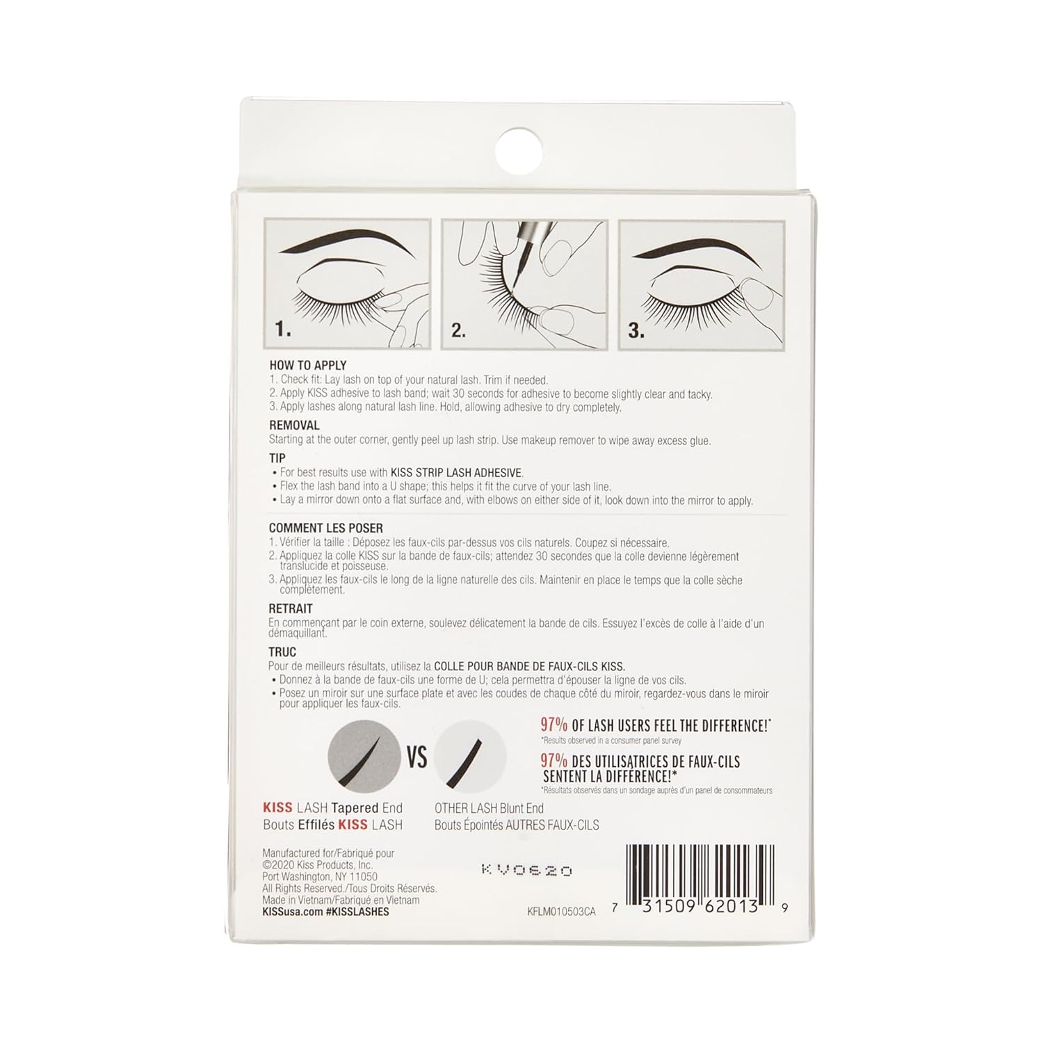 KISS Looks So Natural Lashes – 'Shy' 12mm Premium Lash Trio Pack for an Elevated At-Home Glam