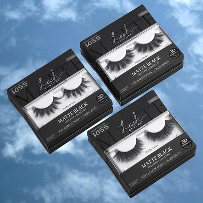 KISS Matte Velvet 16mm Faux Mink Lashes – Premium Designer Lash Clusters for Red-Carpet Glam Evenings
