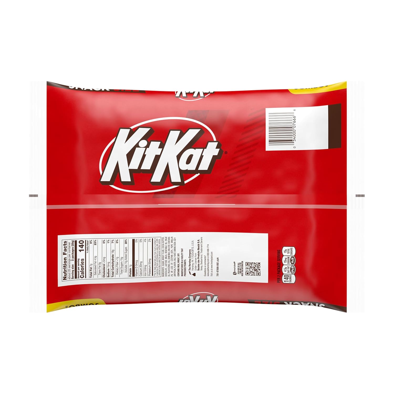KIT KAT Milk Chocolate Wafer Snack Size Bars – Birthday Gift Bag for Her, Bulk Candy Stocking Stuffer