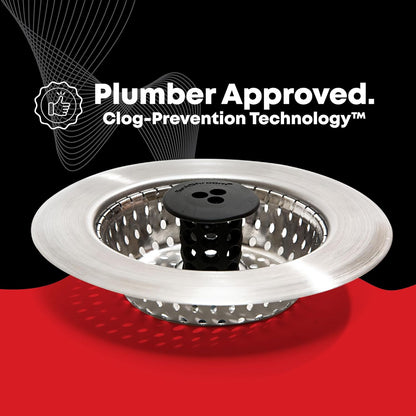 Kitchen SinkShroom Matte Black Sink Strainer for Clutter-Free Countertops and Intentional Homes