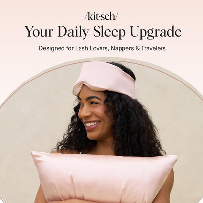 Kitsch Contour Pillow Eye Mask – Camping and Road Trip Passenger Seat Essential, Lightweight Blackout Sleep Mask