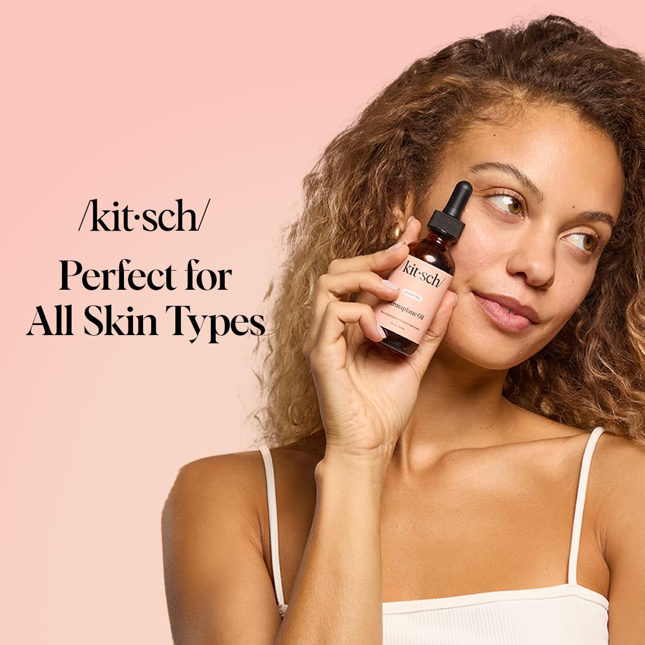 Kitsch Dermaplane Face Oil – Jojoba & Argan Hydrating Oil for Self-Care Nightly Ritual, Gua Sha & Dermaplaning Prep