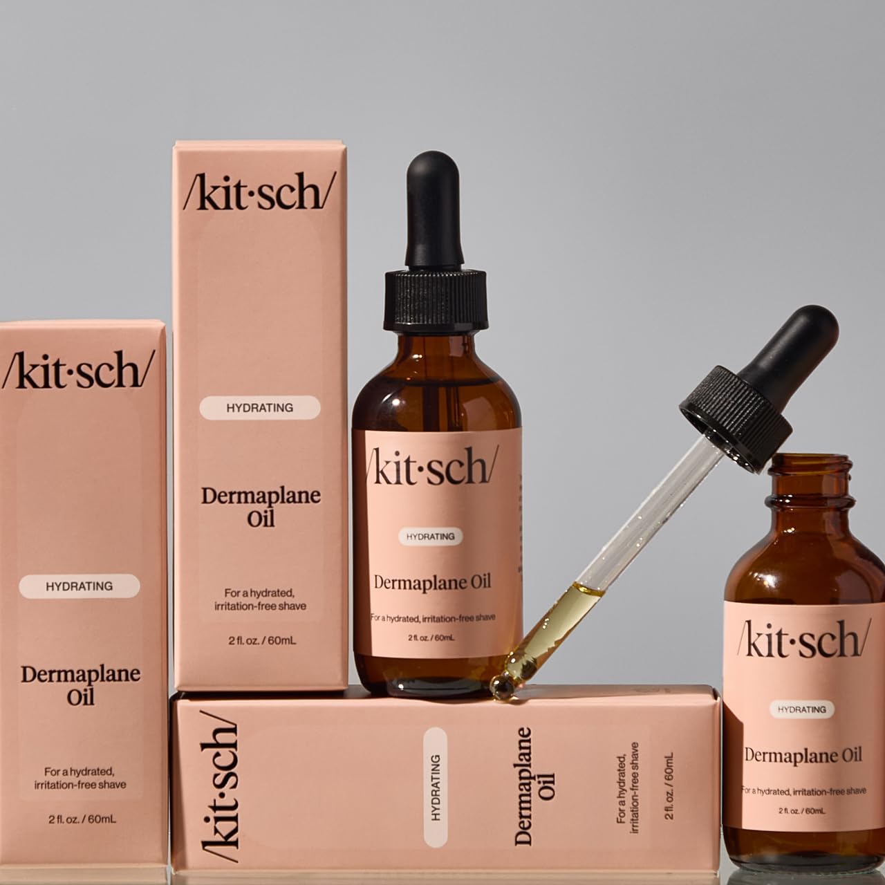 Kitsch Dermaplane Face Oil – Jojoba & Argan Hydrating Oil for Self-Care Nightly Ritual, Gua Sha & Dermaplaning Prep