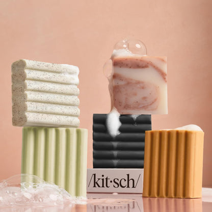 Kitsch Glycolic Acid Bar – Plastic-Free Face and Body Wash for the Clutter-Free Bathroom