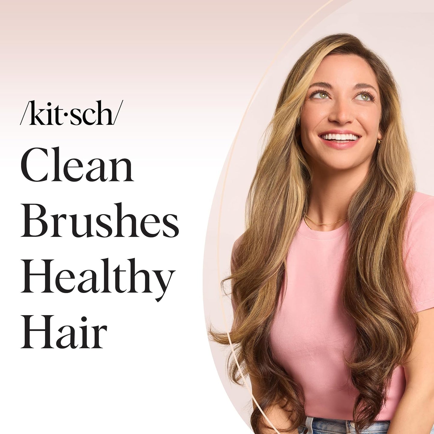 Kitsch Hair Brush Cleaner – Self-Care Grooming Tool for Women, Gentle Daily Brush Maintenance Ritual