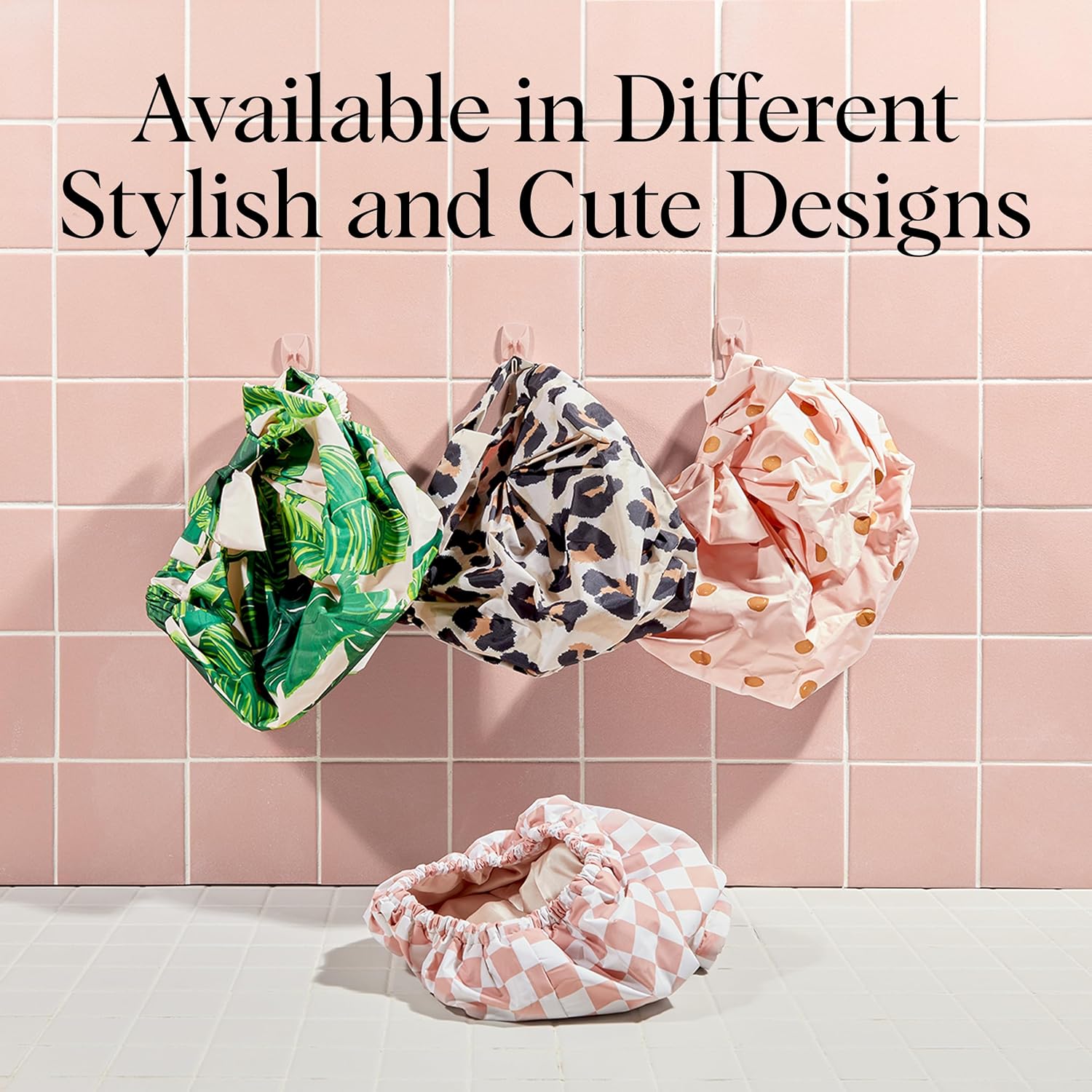 Kitsch Luxury Shower Cap – Premium Waterproof Hair Cover for Styled Blowouts, Elevated Bath Ritual Accessory